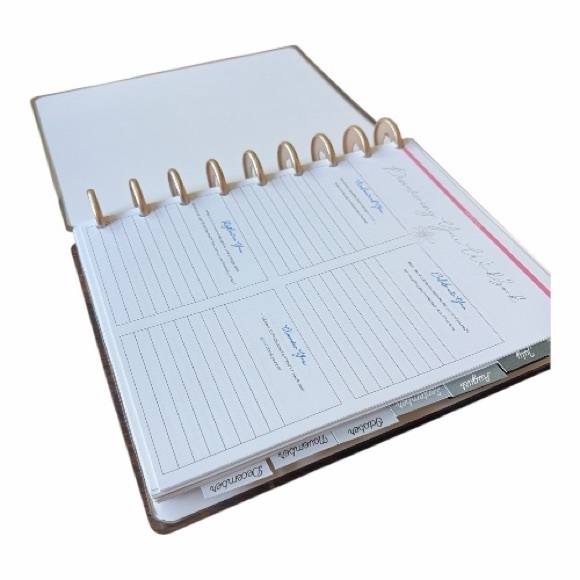 Stylish Brown and White Home Office Planner - Picture 3 of 12